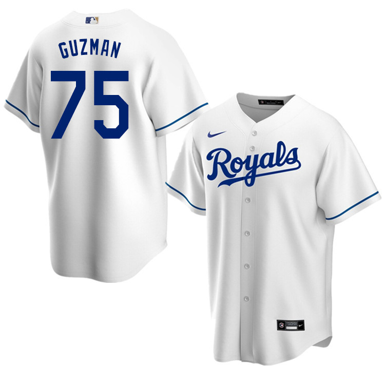 Nike Men #75 Jeison Guzman Kansas City Royals Baseball Jerseys Sale-White